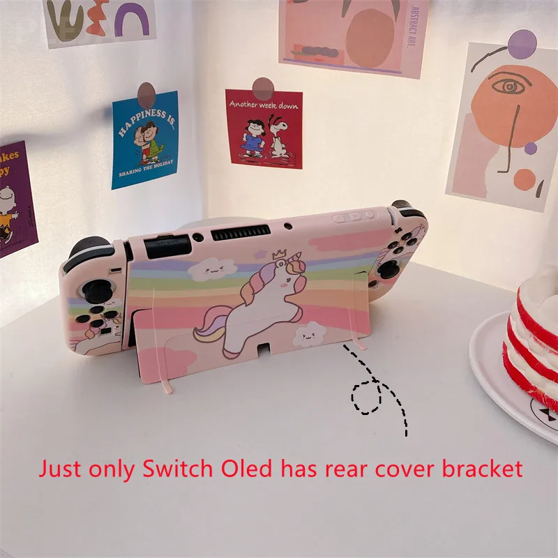 Милый мультяшный Единорог чехол для игровой консоли s Nintendo переключатель OLED NS NX