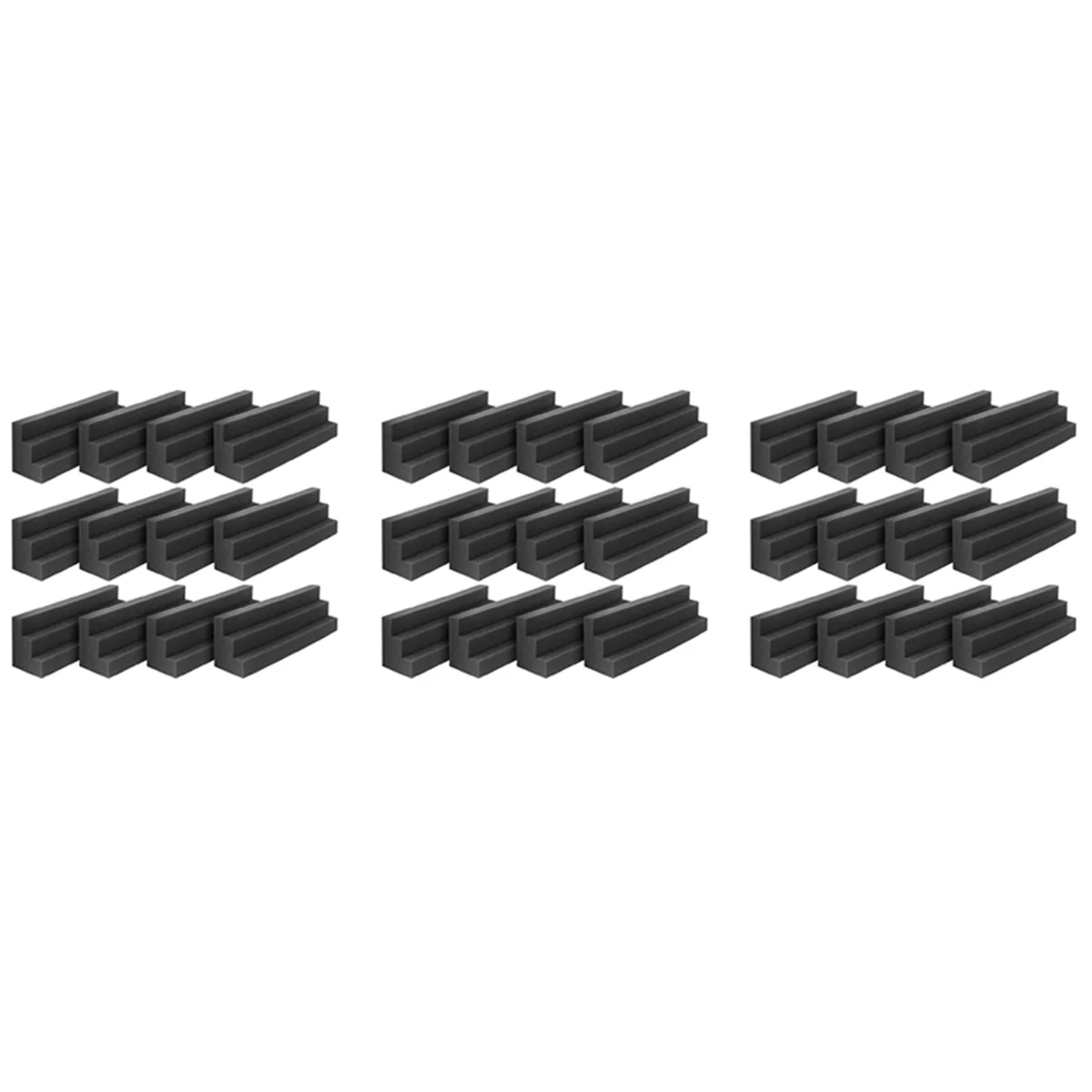 

36Pcs Acoustic Panels Bass Trap Corner Studio Foam Sound Insulation Pad Wall Panel Corner Block for Studio or Theater