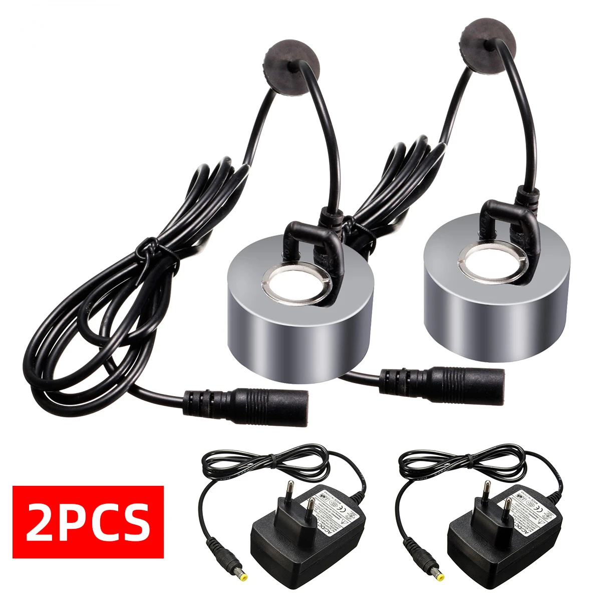 

2Pcs 45mm 24V Ultrasonic Humidifier with EU Plug mini Mist Maker Air Fogger Water Fountain Pond Atomizer Nebulizer Atomizer Head