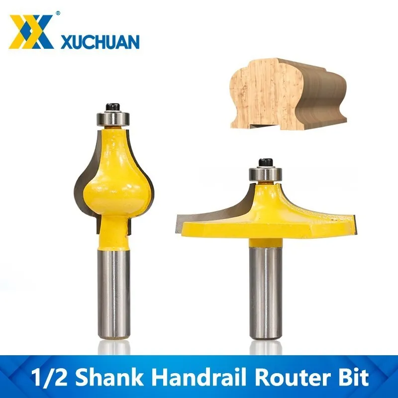 

1/2 inch Shank Handrail Router Bit Set Thumbnail & Beaded Bit Line knife Wood Cutter Tenon Cutter for Woodworking Tools