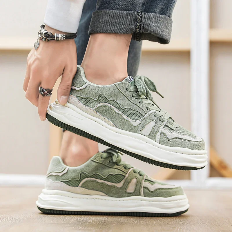 

Кроссовки мужские вулканизированные, модные повседневные холщовые кеды для ходьбы, удобные мужские панковские