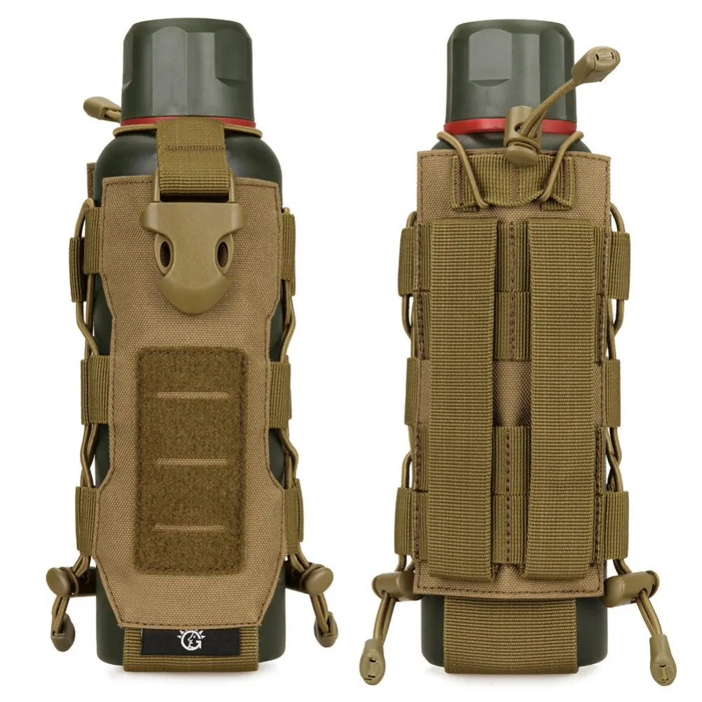 

500ML Outdoor Water Bottle Kettle Walkie-talkie Storage Bags Tactical Molle Camping Climbing Hiking Backpack Water Bottle Holder