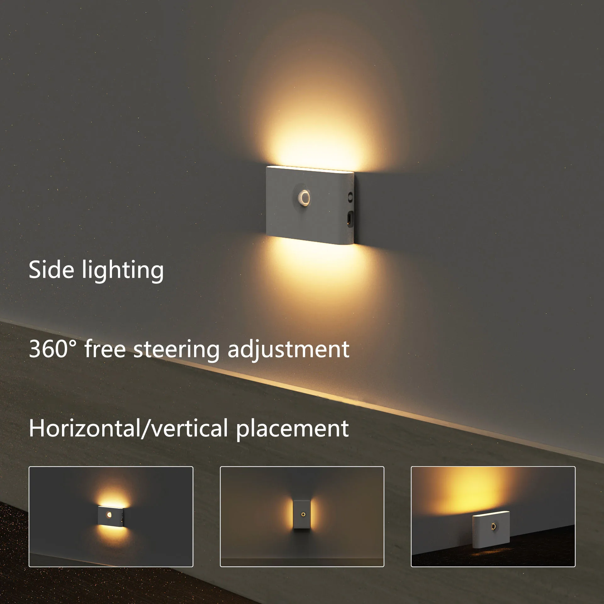 pir usb motion sensor light cupboard wardrobe bed lamp led under cabinet night light for closet stairs kitchen free global shipping