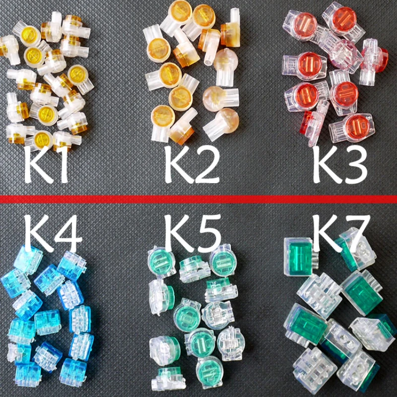 

Connector Crimp Connection Terminals k1 k2 k3 k4 k5 k7 Connector Waterproof Wiring Ethernet Cable Telephone Cord Terminals