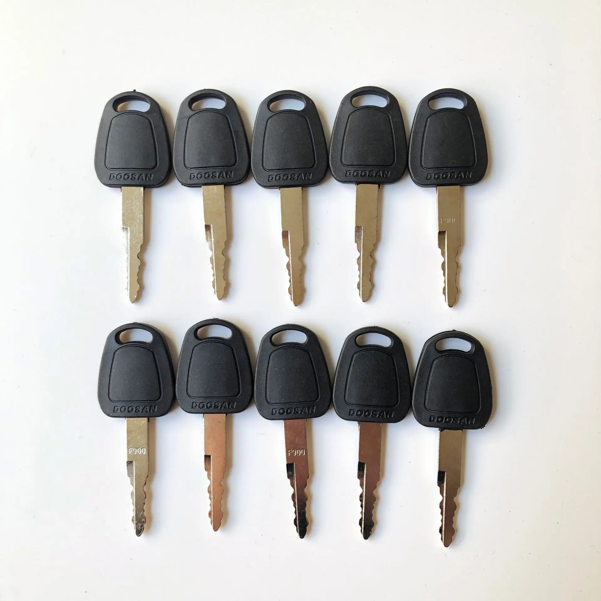 

10 Pcs F900 Ignition Start Switch Door Lock Key For Doosan Daewoo Terex Bobcat E80 Excavator Heavy Equipment Free Shipping