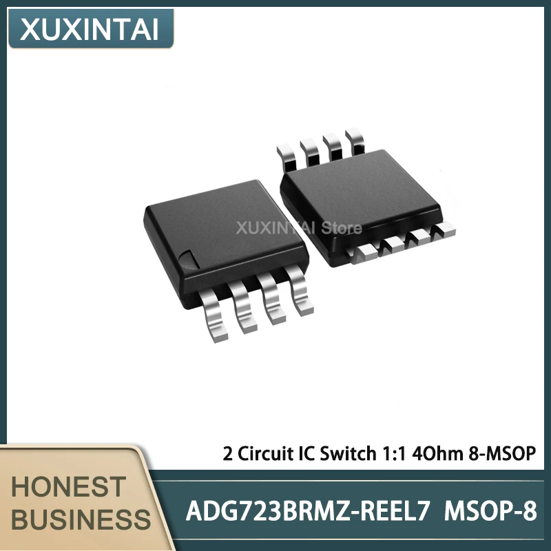 

10Pcs/Lot ADG723BRMZ-REEL7 ADG723BRMZ 2 Circuit IC Switch 1:1 4Ohm 8-MSOP