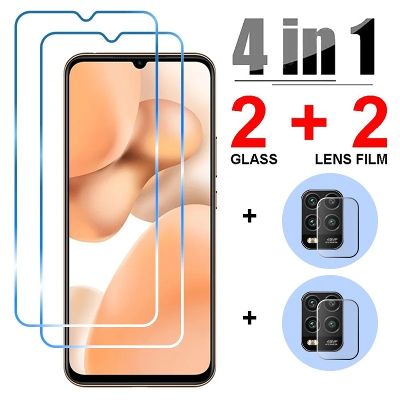 

4 в 1 закаленное стекло для Poco X3 F3 M3 X2 F2 M2 Pro C3 NFC пленка для объектива камеры Xiaomi Mi 11 10 9 10T 9T Lite Pro 5G A3 A2