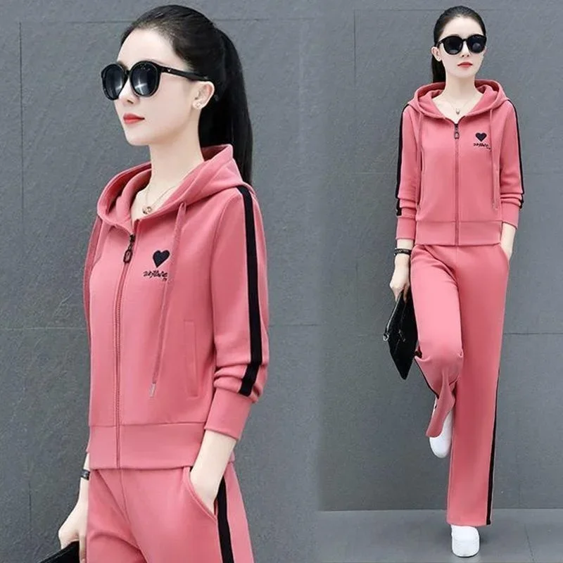 Женский модный костюм 2024 весна-осень новая повседневная куртка на молнии с