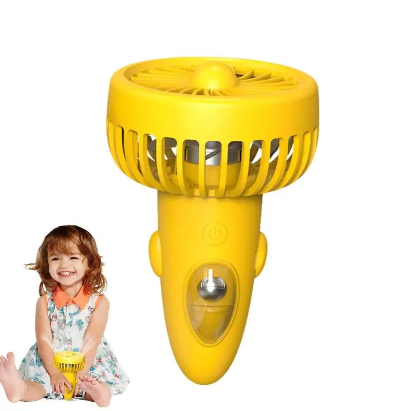 

Small Pocket Fan Portable USB Rechargeable Fan Quiet Handheld Fan Hands-free Cartoon Pilot Design Rechargeable Mini Fan 3 Speeds