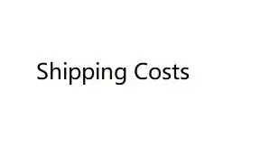 

Shipping costs only!