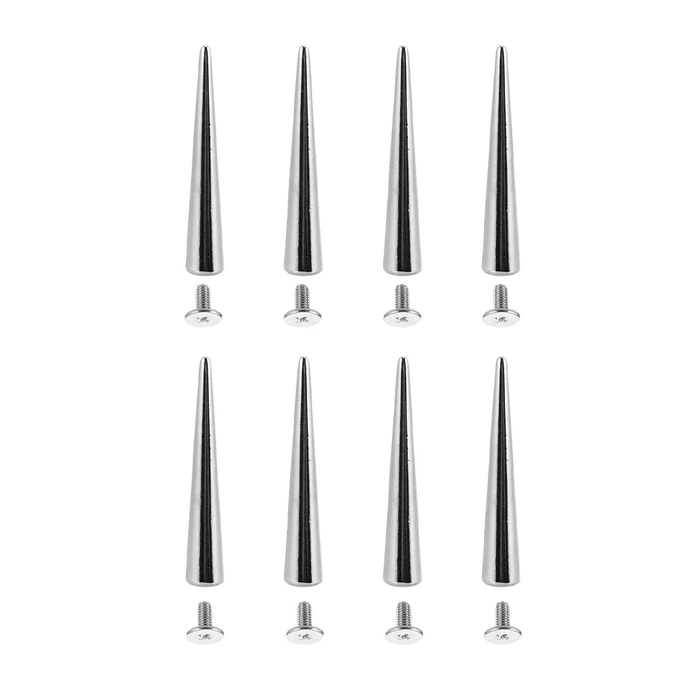 

8 Pcs DIY Rivet Accessories Spike Stud Studs Punk Spikes Clothes Silver Rock Roll