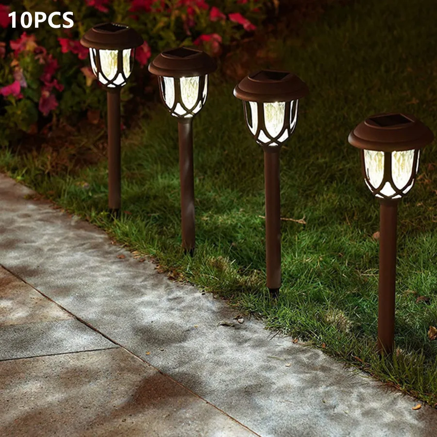 

New 1/10pcs Solar Lawn Lamps Outdoor Villa Landscape Patio Lights Waterproof Ground-plug Street Light for Yard Garden Decoration