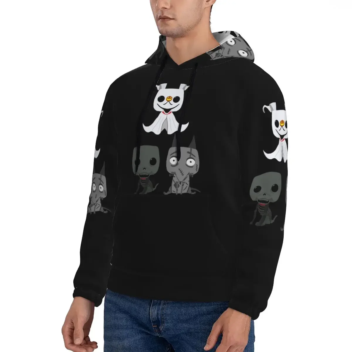 Фото Толстовки Big Block Headed Burton Sparky Dog Frankenweenie в стиле Харадзюку, пуловеры, осенне-зимние мужские и женские свитшоты с длинными рукавами №4
