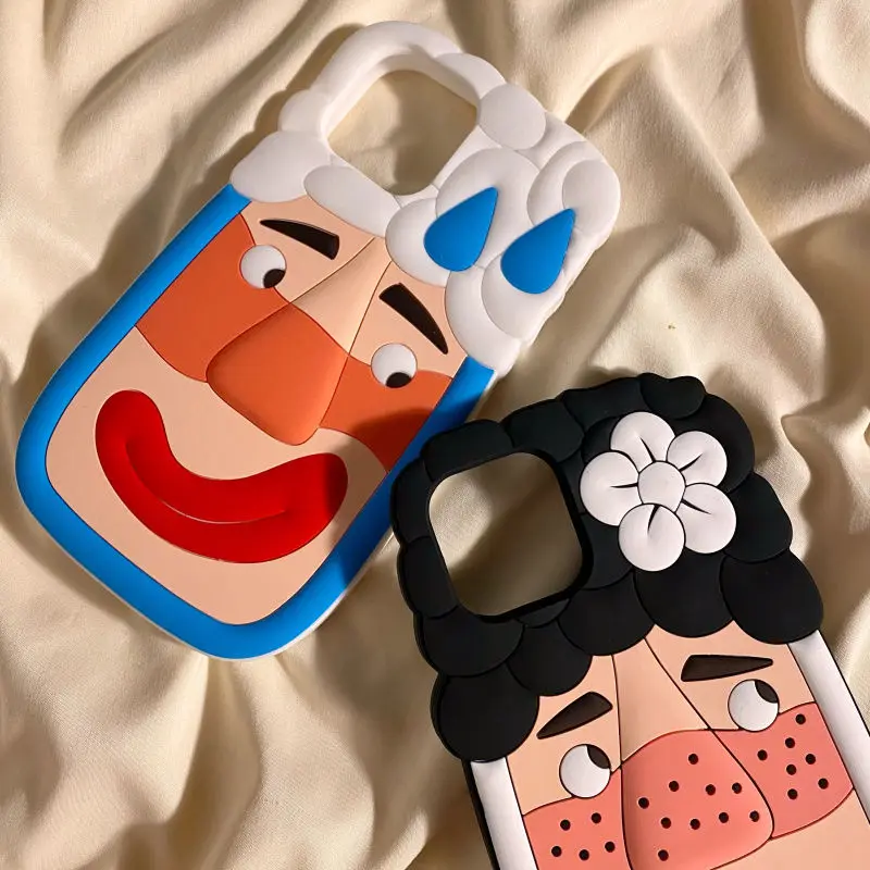 

For iphone14promax 13 12 11 x series personality creative funny funny ugly silicone all-inclusive anti-fall mobile phone case