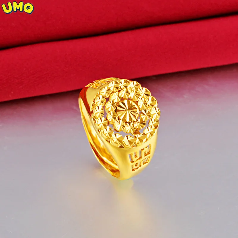 

Forever Not Fade 24k Gold Filled Jewelry Ring for Women Men Anillos De Bizuteria Anillos Mujer Jewellery Gemstone 24k Gold Rings