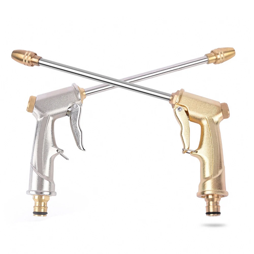

Portable High Pressure Water Gun Nozzle Garden Hose Nozzle Sprinkler Water Spray Cleaning Car Watering Flowers Lawn Irrigation