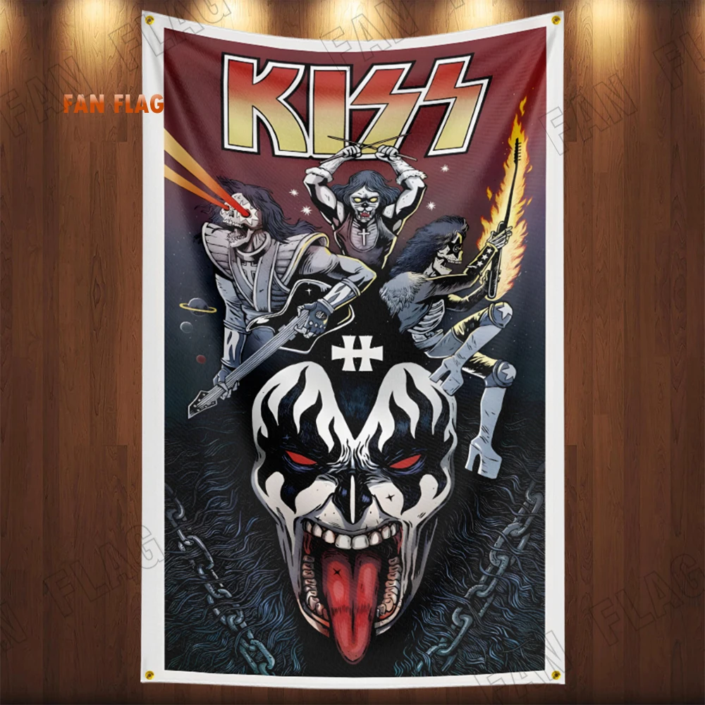 3x5 футов K-Kiss яркий искусственный полиэстер печатный Декор для дома или спальни