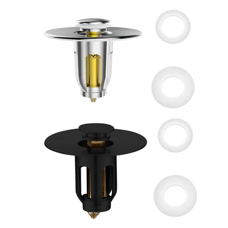 

Universal Copper Bathroom Sink Stoppers Push Type Basin Pop-Up Drain Filter Dropship