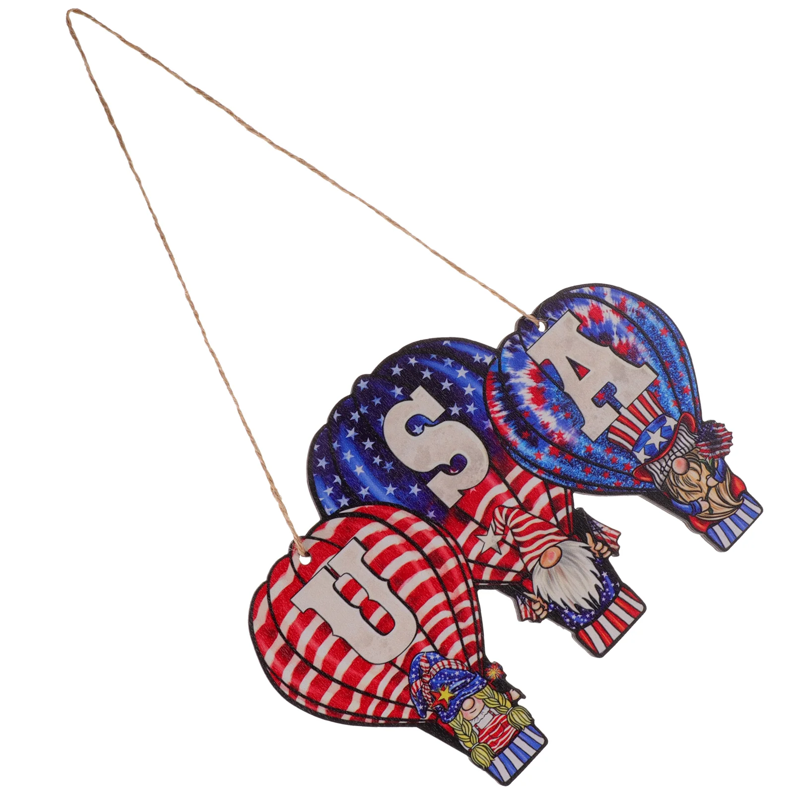 

1 Set Independence Day Hanging Decors Wood Craft Decors Festival Decors