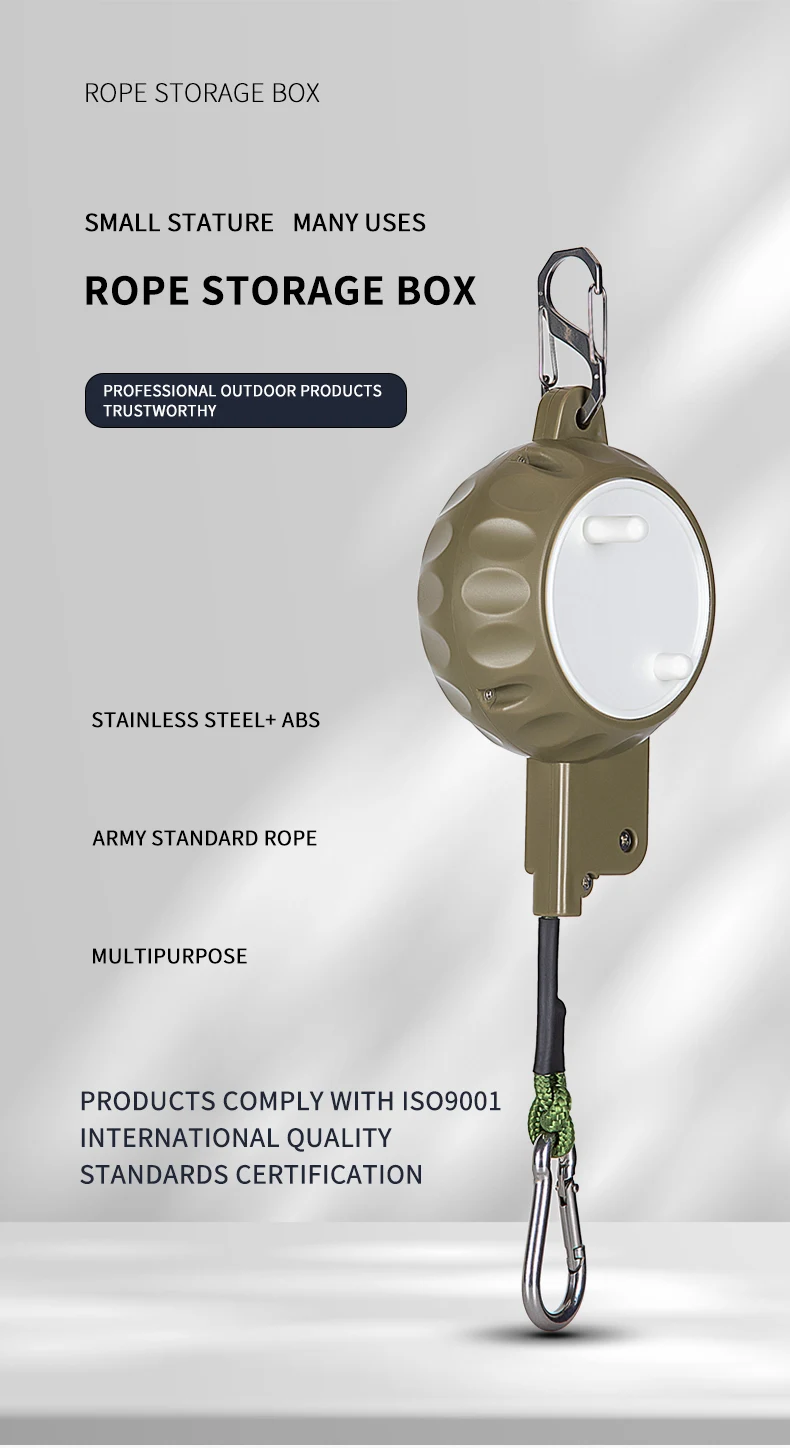 

Многофункциональная веревка коробка для хранения, коробка для хранения веревок с зонтиками, фиксированные товары для верховой езды, растягивающаяся коробка для кемпинга