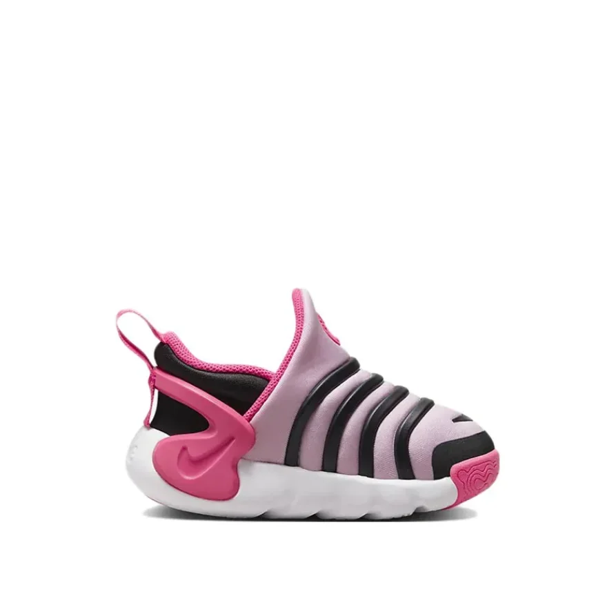 Низкие повседневные туфли Nike Dynamo Go Baby для малышей черные розовые гусеницы