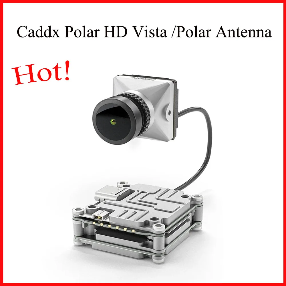 

Caddx Polar HD Vista Camera Kit with Module/Antenna/Cable for FPV Drone 1/1.8" Starlight CMOS/720p 60FPS Recording to Goggles