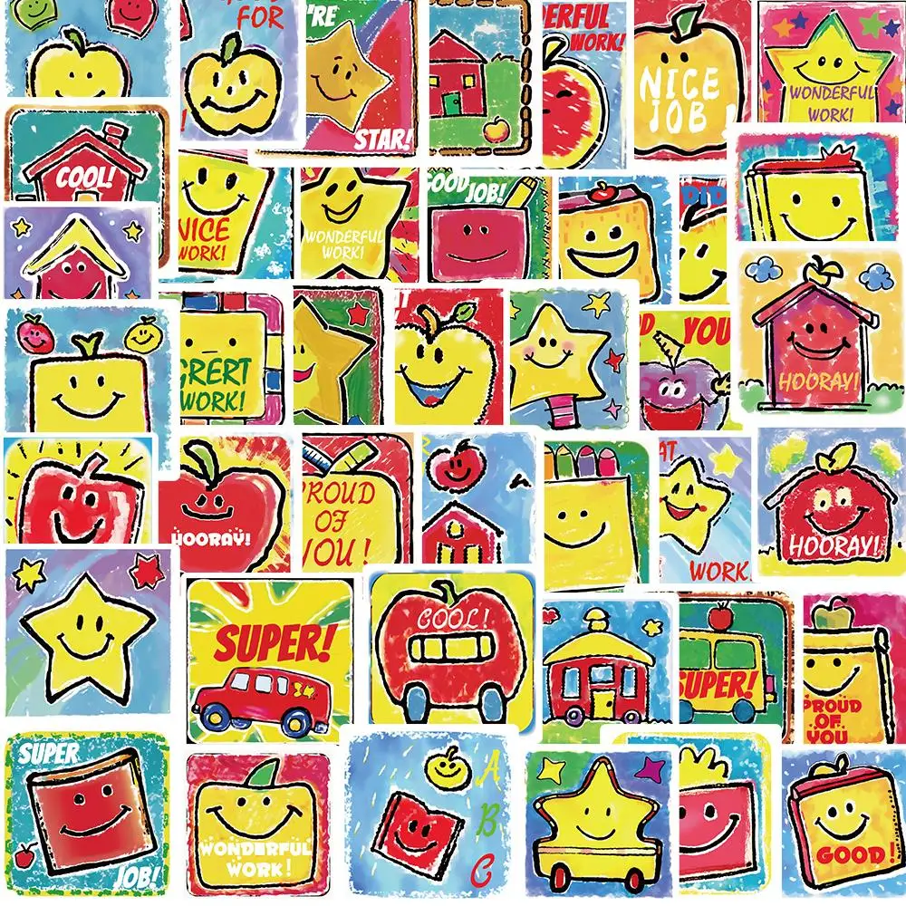 

10/50 шт., водостойкие наклейки-карандаши