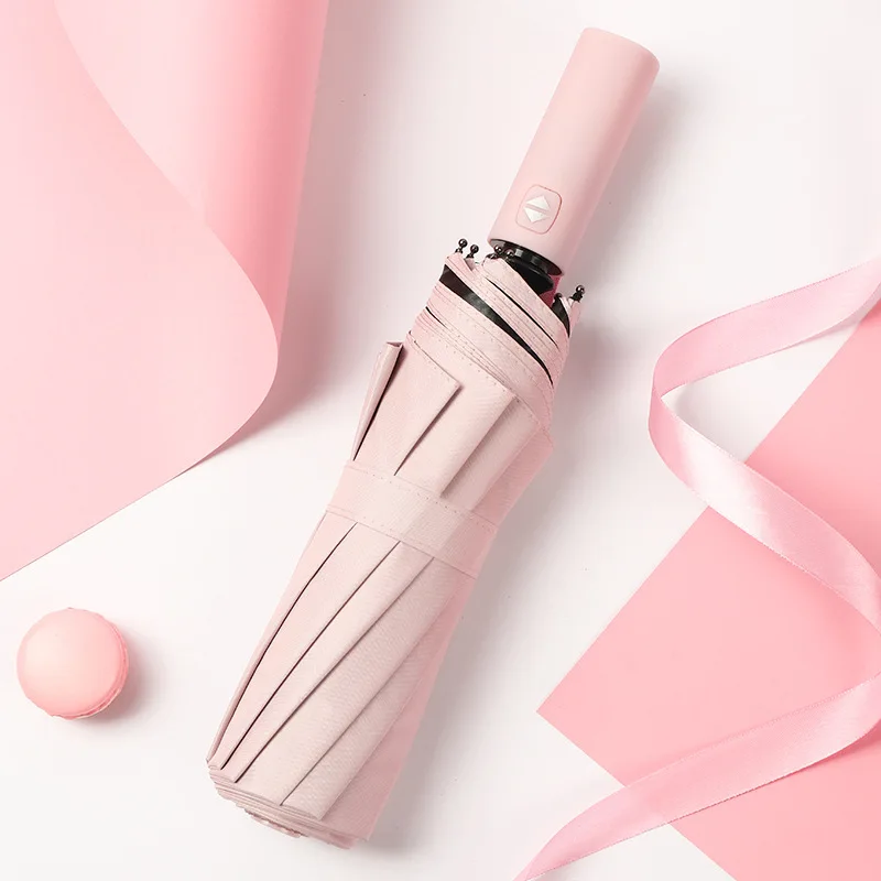 

Портативный Ветрозащитный двухслойный зонт, автоматический, от дождя, роскошные деловые зонтики для мужчин и женщин