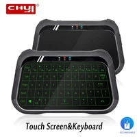 wireless keyboard backlit full screen touchpad keyboard gaming air mouse silent keypad for android box smart tv remote control