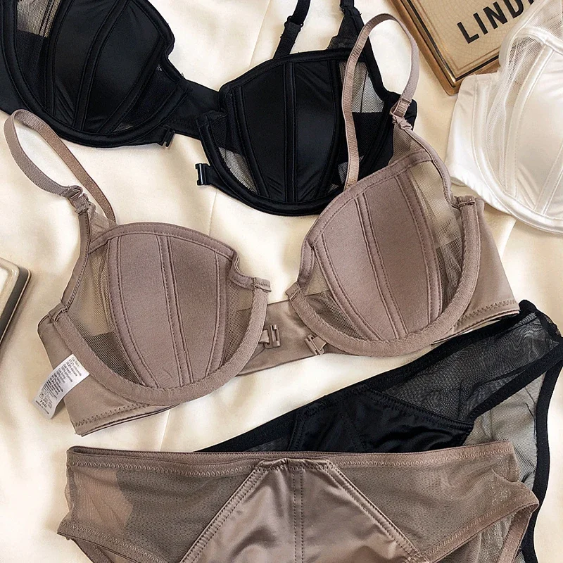 Новинка летнее кружевное женское нижнее белье с тонкой чашкой привлекательный