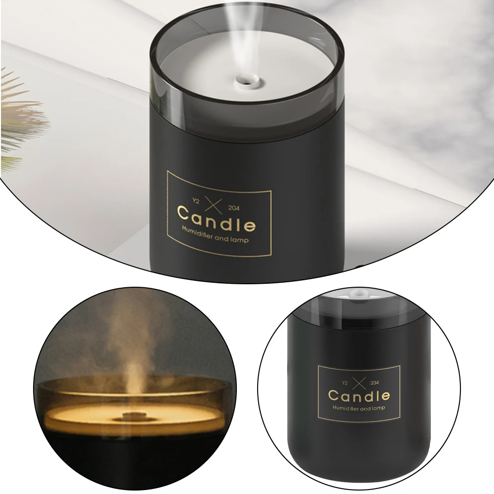 

280ML Candle USB Humidifier Air Purifier with LED Atomizer essential oil diffuser for Home difusor de aroma mist maker fogger