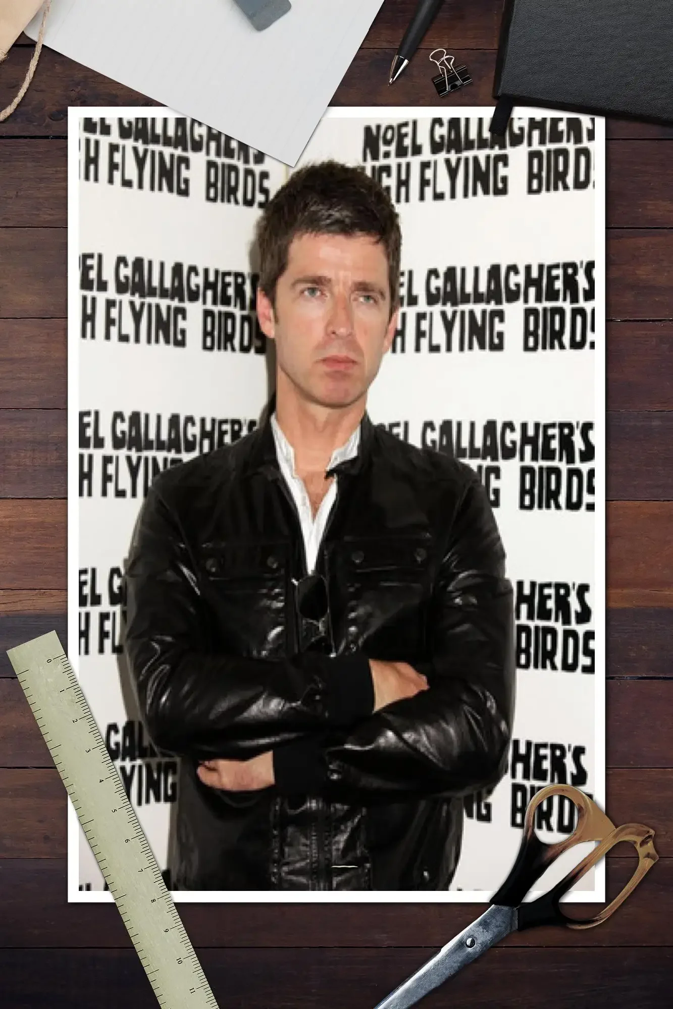 Ноэль Галлахер плакат на холсте