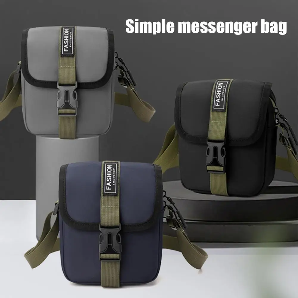 

Messenger Bag Crossbody Bag Adjustable Strap Zipper Closure Inner Pocket Unisex Commute Travel Bag for Outdoor