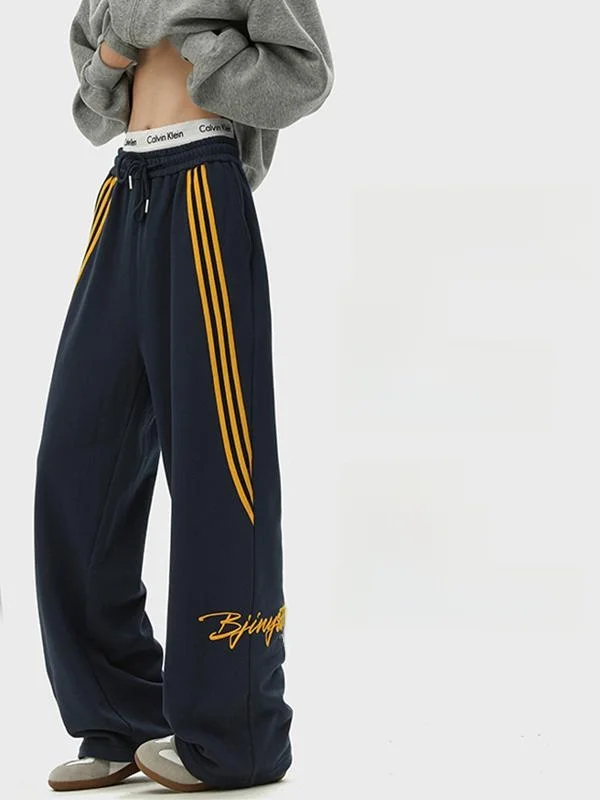 Спортивные штаны с американским буквенным принтом мужские весенне-осенние брюки