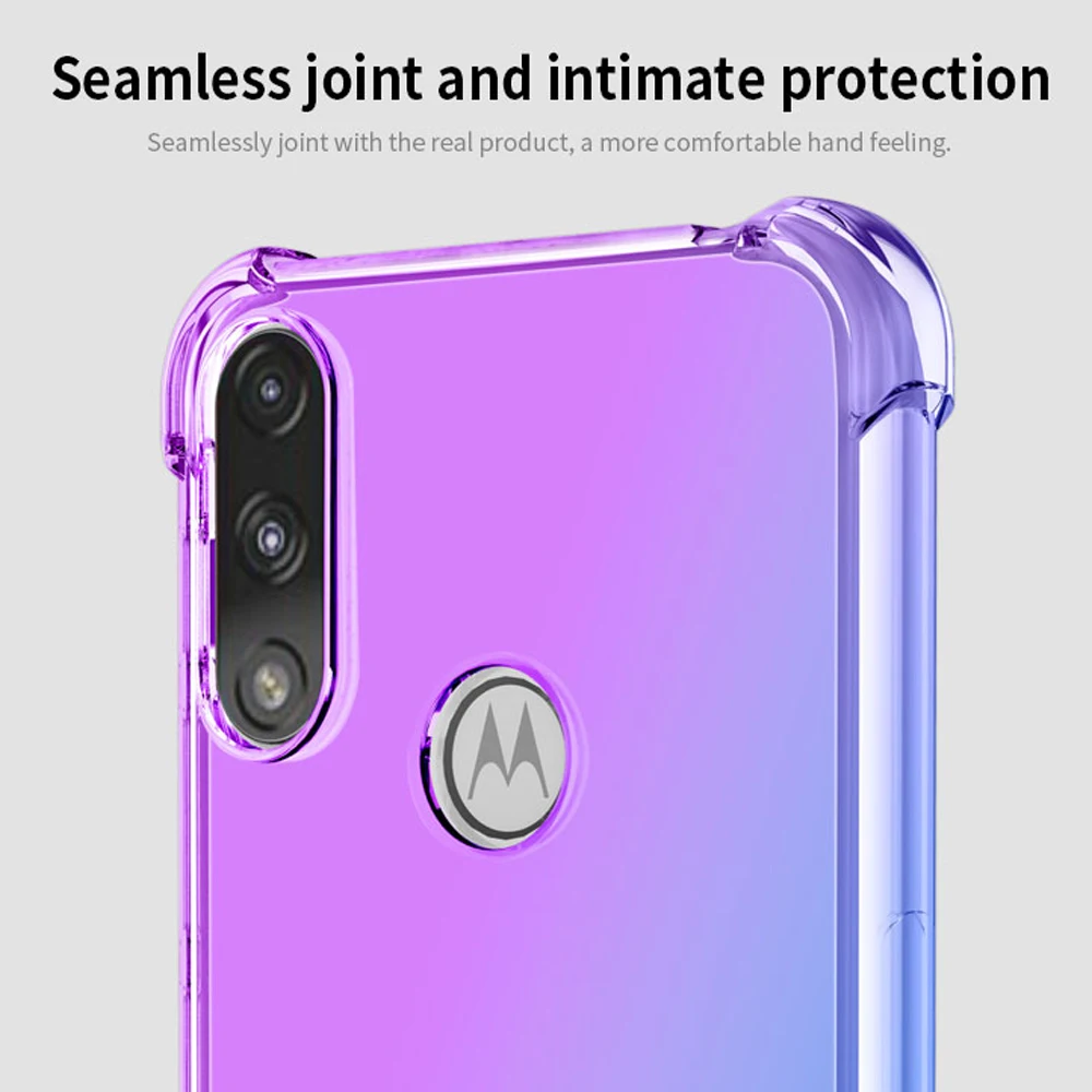 Чехол для Motorola Moto E7 Power модный полупрозрачный градиентный чехол телефона Plus E6 Play