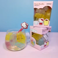 kawaii sanrioed hello kittys cinnamoroll onpompurin sanriod accessories anime cartoon reusable ice cubes summer cold drink gifts