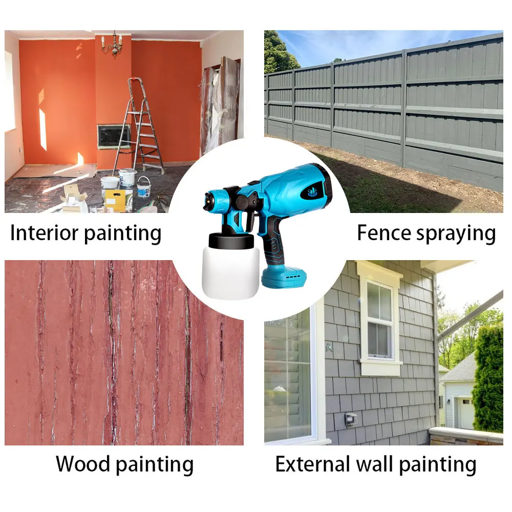 Электрический пистолет-распылитель 800 мл. Ручной беспроводной распылитель