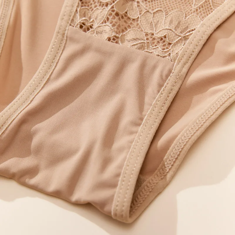 4 шт. женское кружевное нижнее белье красивые женские трусики шелковые