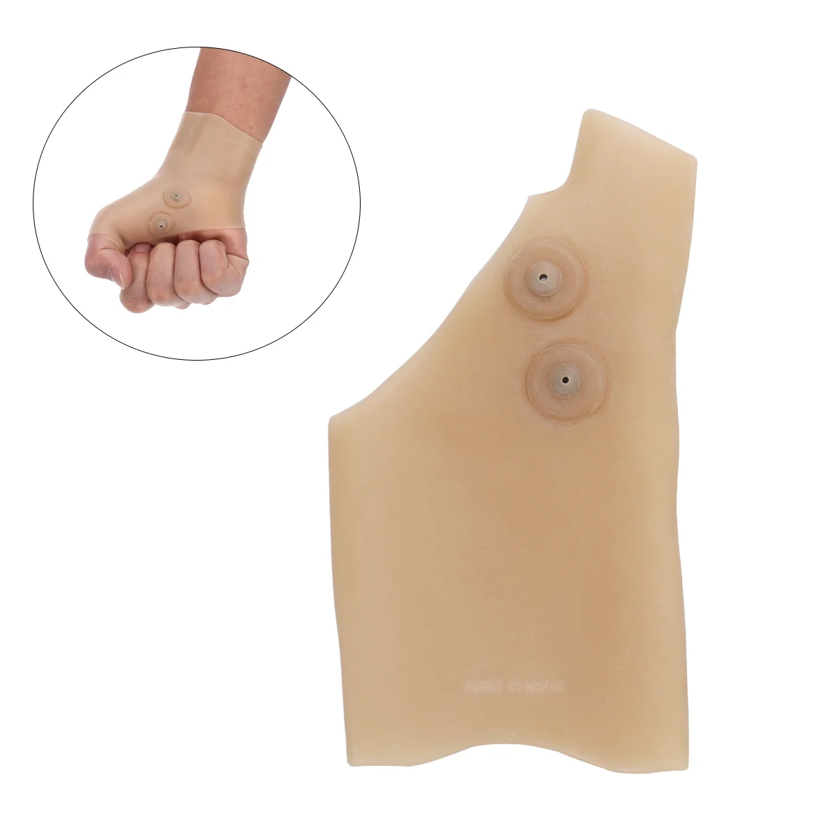 

Single Magnetic Gloves Silicone Wrist Support Brace with Thumb Hole for Hand Arthritis Pain Relief