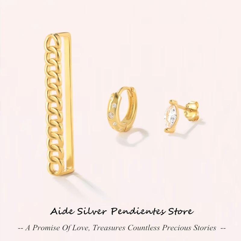 

Набор серебряных украшений для женщин, прямоугольные серьги-гвоздики с фианитами