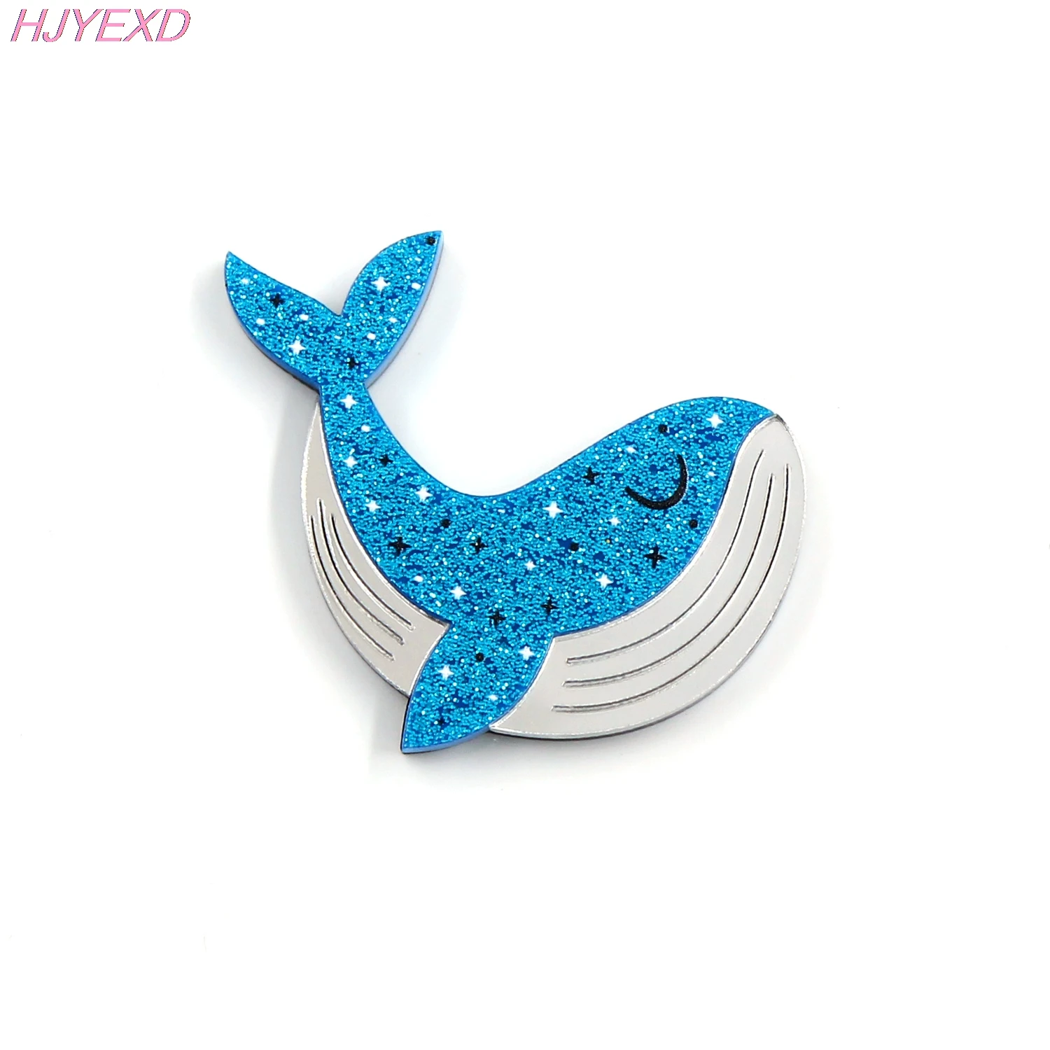 

(1 шт.) Милый Малыш Кита для броши заколка для волос украшение для вечерние подарок Блестящий WhaleAcrylic