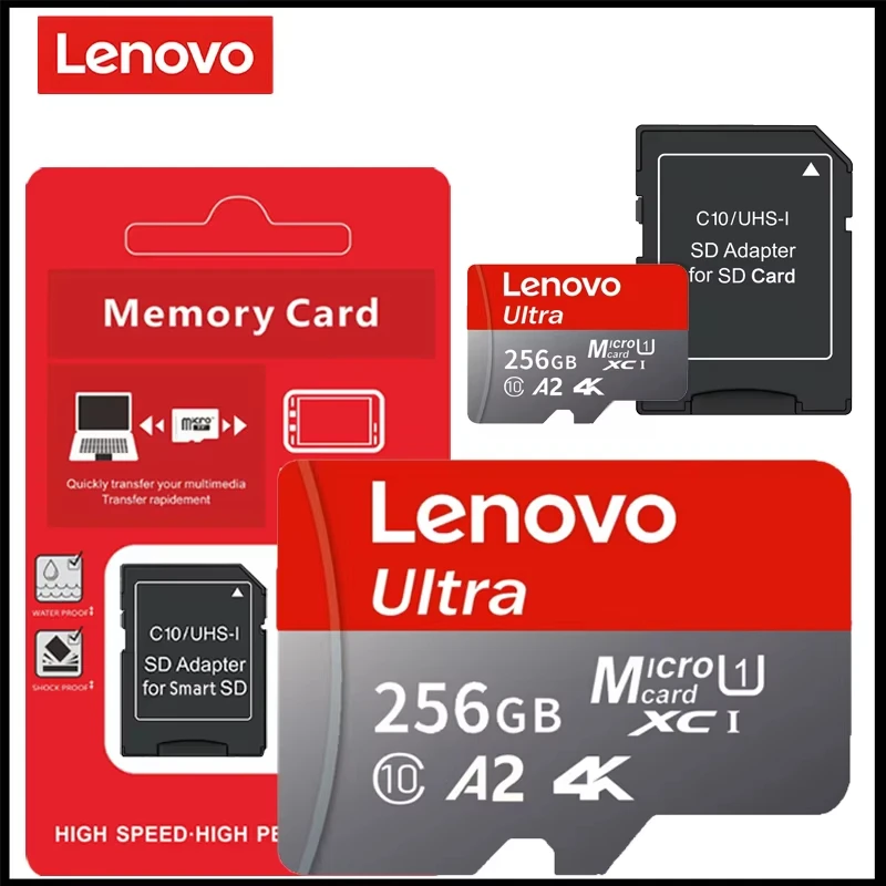 Фото Новая карта памяти Lenovo Micro SD 1 ТБ, высокоскоростная флеш-карта TF, 128 ГБ, 256 ГБ, 512 ГБ, U3 V60, 8K Full HD для экшн-камер GoPro №4