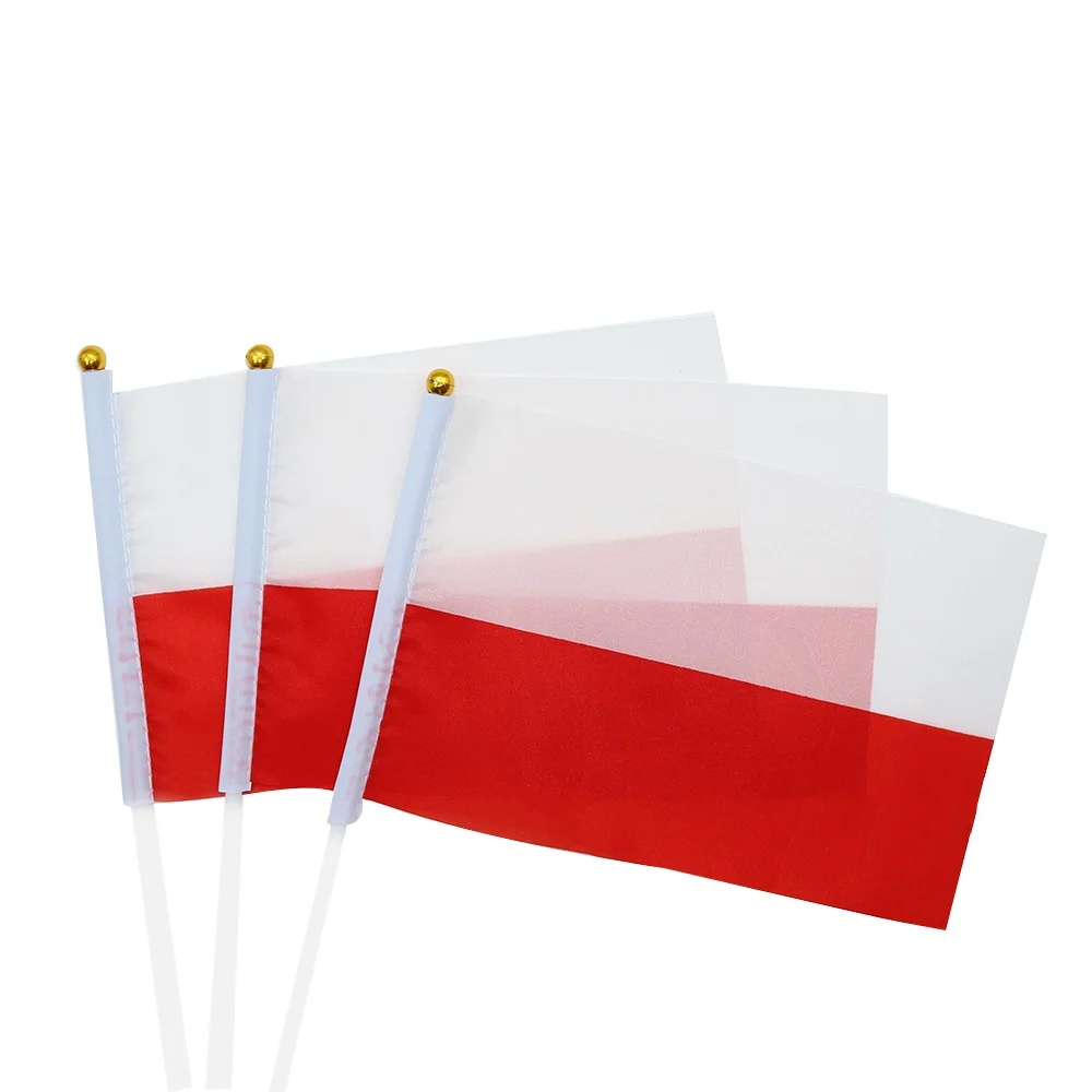Стабильные флаги для размахивания рук Оскамера Польша 8 линий Европа 2024 15 шт.