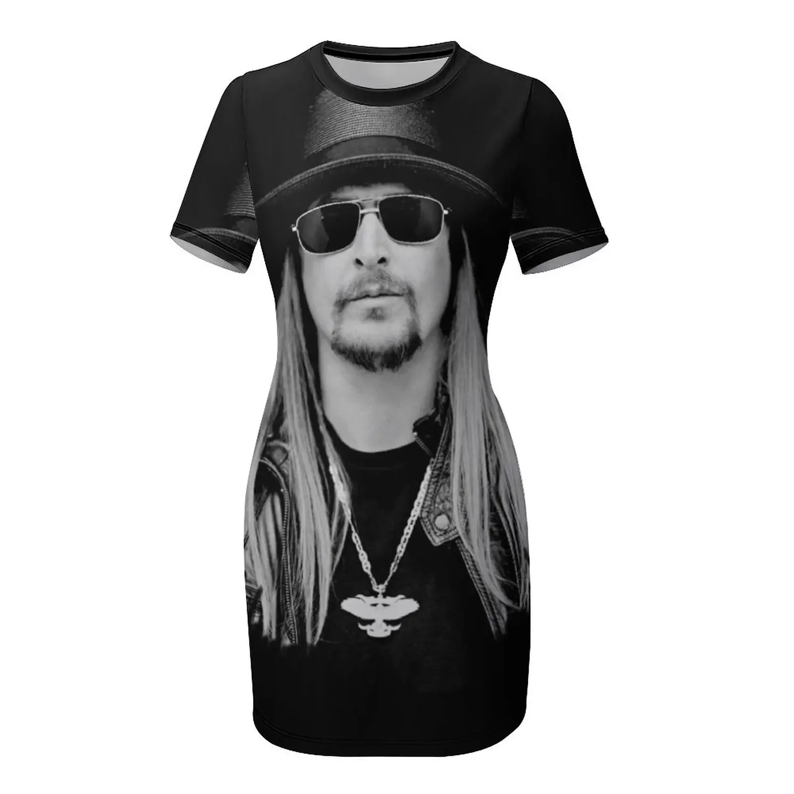 Фото Женское платье с короткими рукавами Kid Rock Merch, летняя одежда для женщин, свадебные платья для женщин, женское вечернее платье 2026 №4