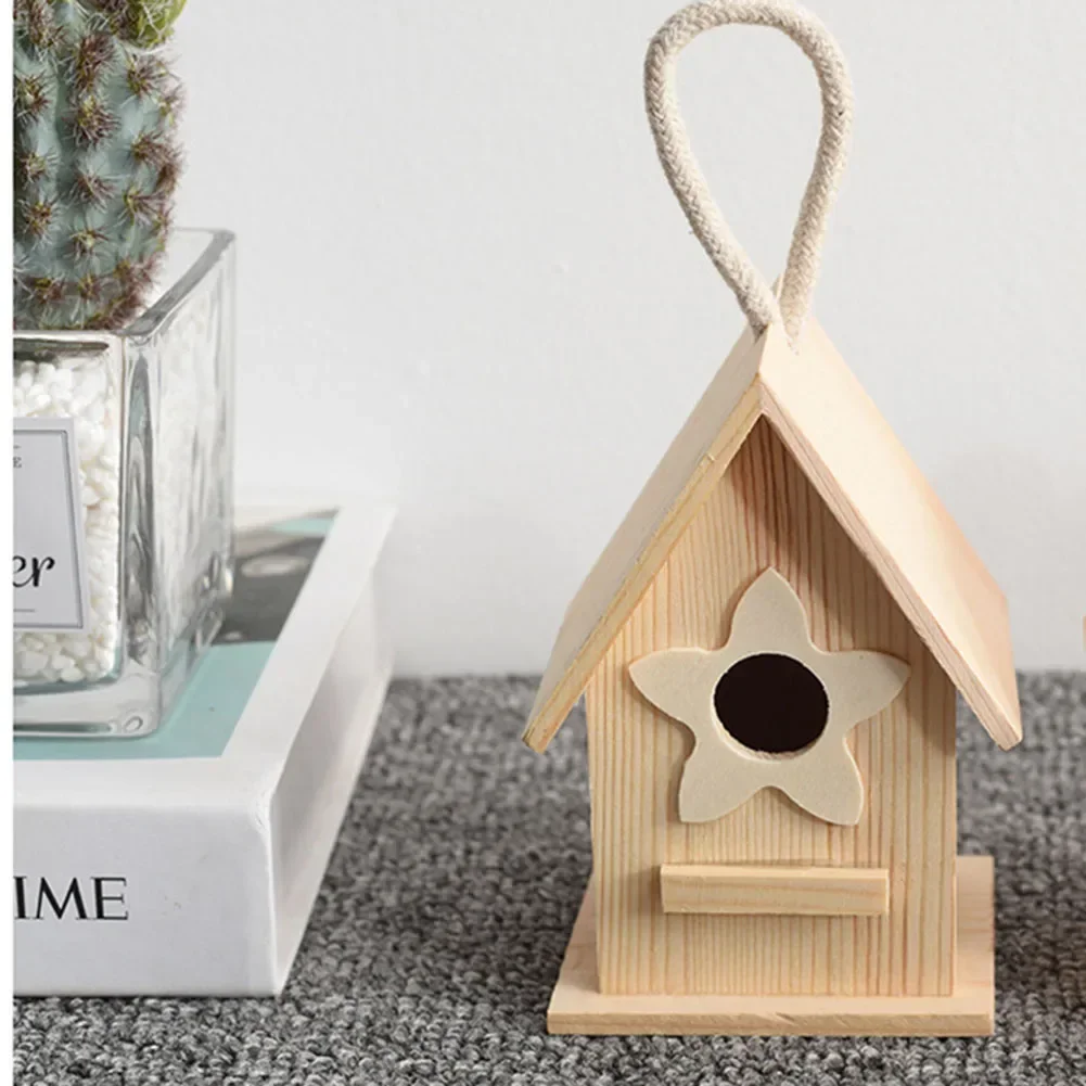 Деревянная коробка для гнезд на заднем дворе 8 5*7 5*12 см кормушки птиц простые в