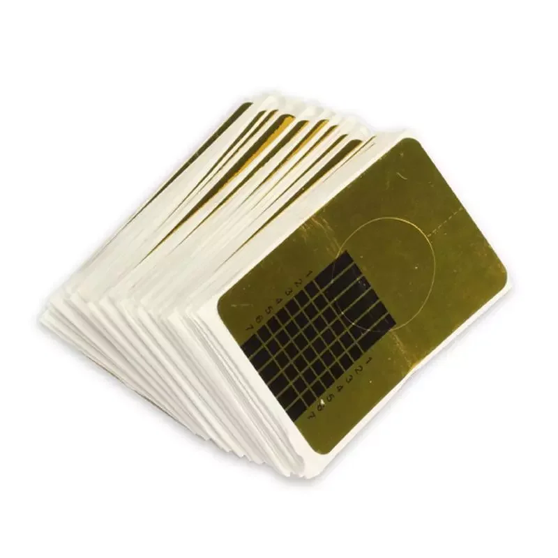 

French Nail Form Tips Gold Nail Extension Art Tools For Nails Gel Extension Sticker Acrylic Manicure Tip