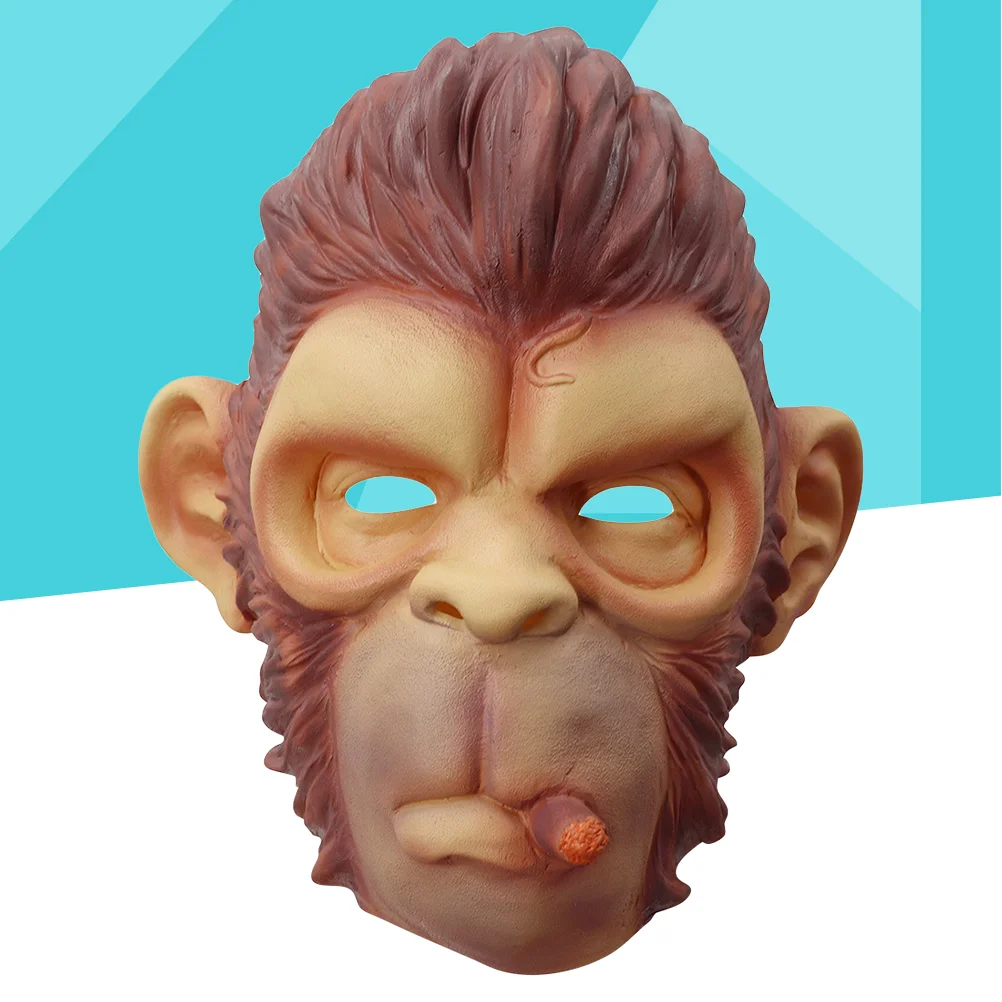 

Halloween Chimpanzee Gorillalatex Costume Head Furry Suit Mens Party Costumes Men Funny Scary Chimp Primate Maskfull Animal