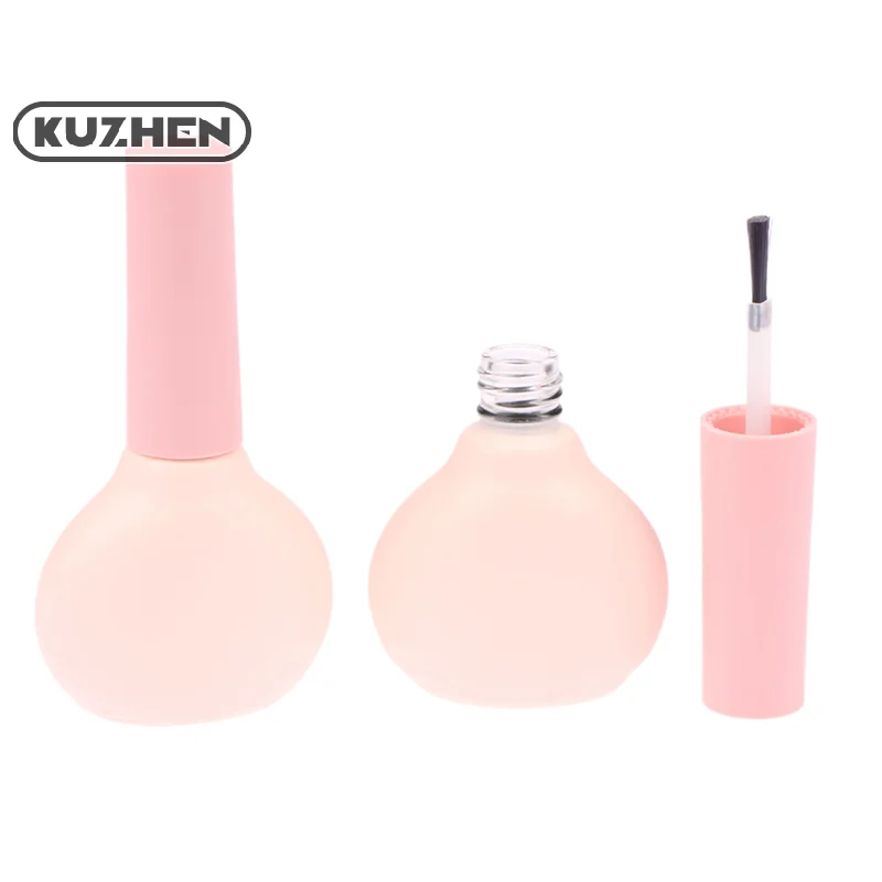 9 мл пустая прозрачная стеклянная бутылка для лака ногтей с крышкой кистью