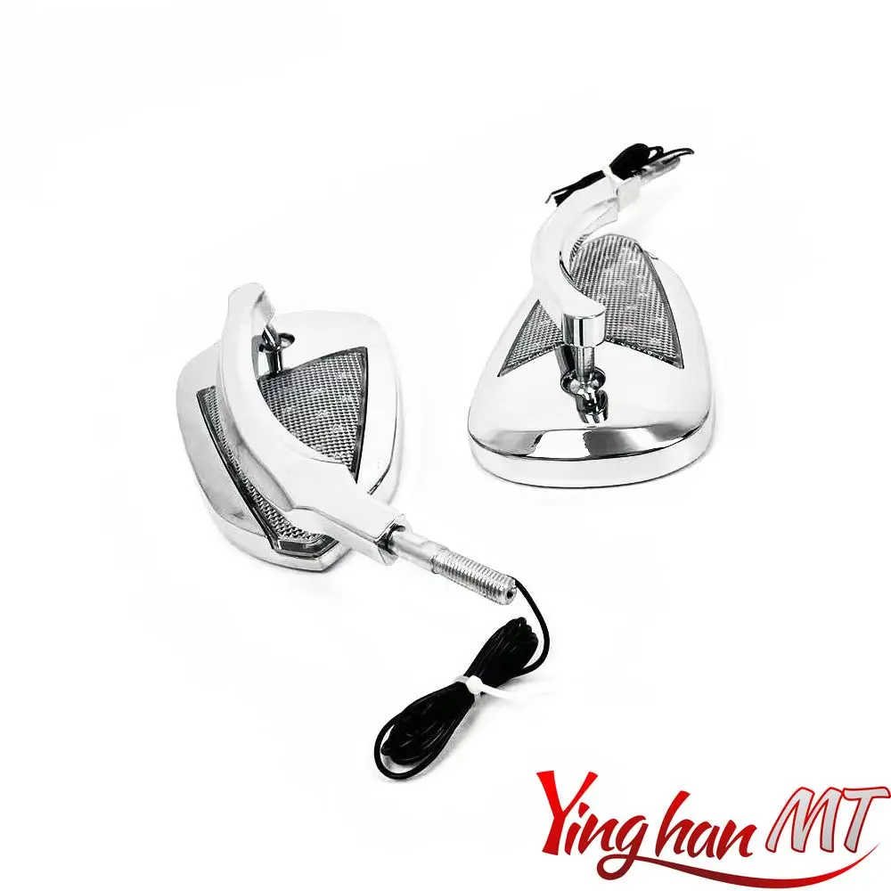 Зеркало заднего вида с фотовспышкой для harley Softail Fat Boy Heritage breaker Sportster iron883 Touring Road King