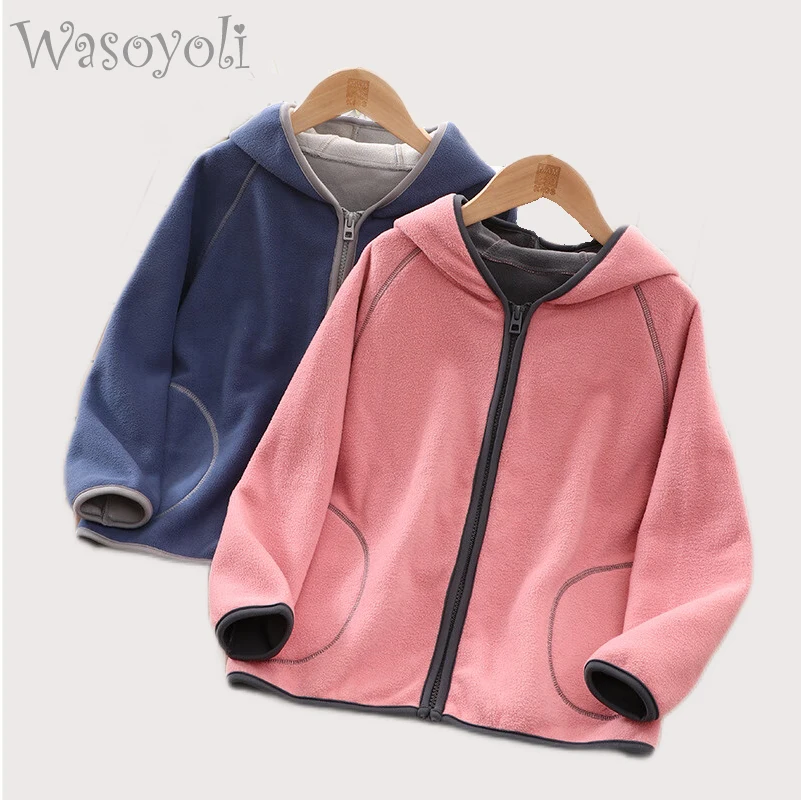 

Детские Зимние толстовки, красочная детская верхняя одежда, теплые флисовые толстовки, пальто для маленьких мальчиков и девочек, осенняя и ...